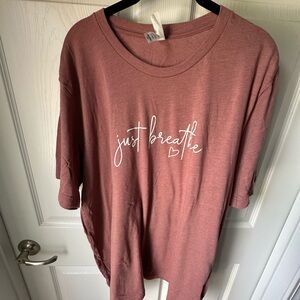 Bella Canvas Dusty Rose Tee with Script